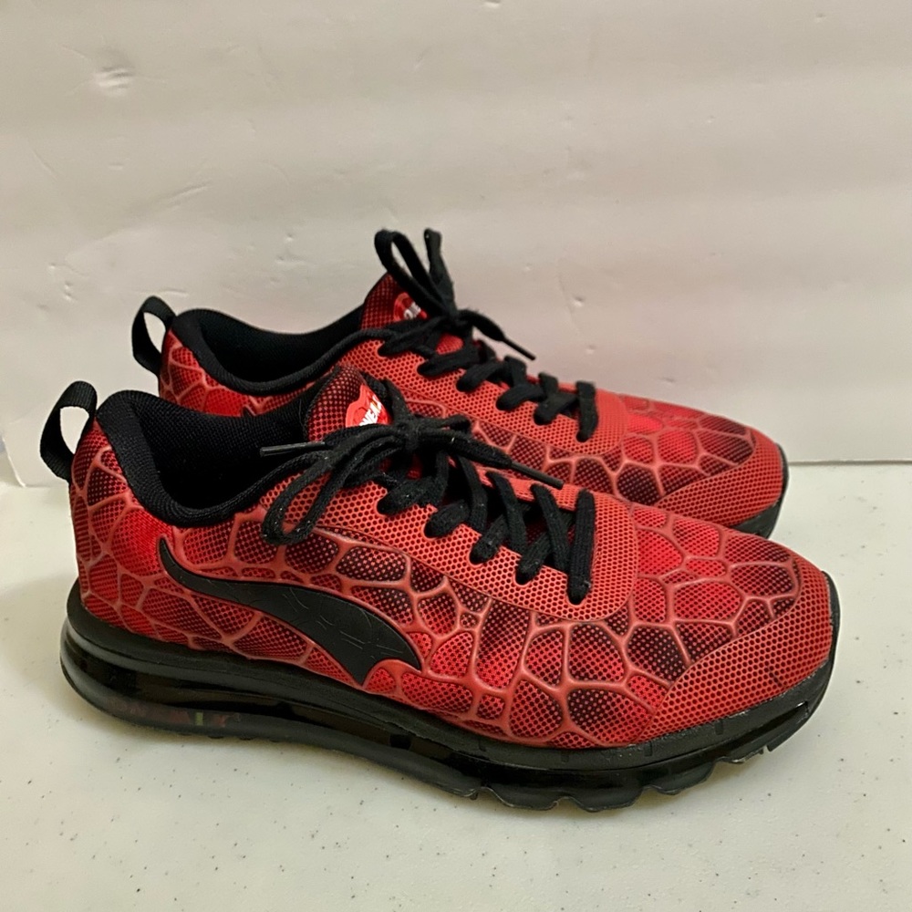 Onemix Men's Running Shoe Elastic Red Black OM154412-003M Size 8.5